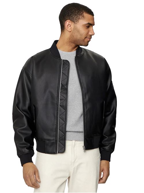 CALVIN KLEIN Leather Bomber Jacket CALVIN KLEIN | J30J325601BEH